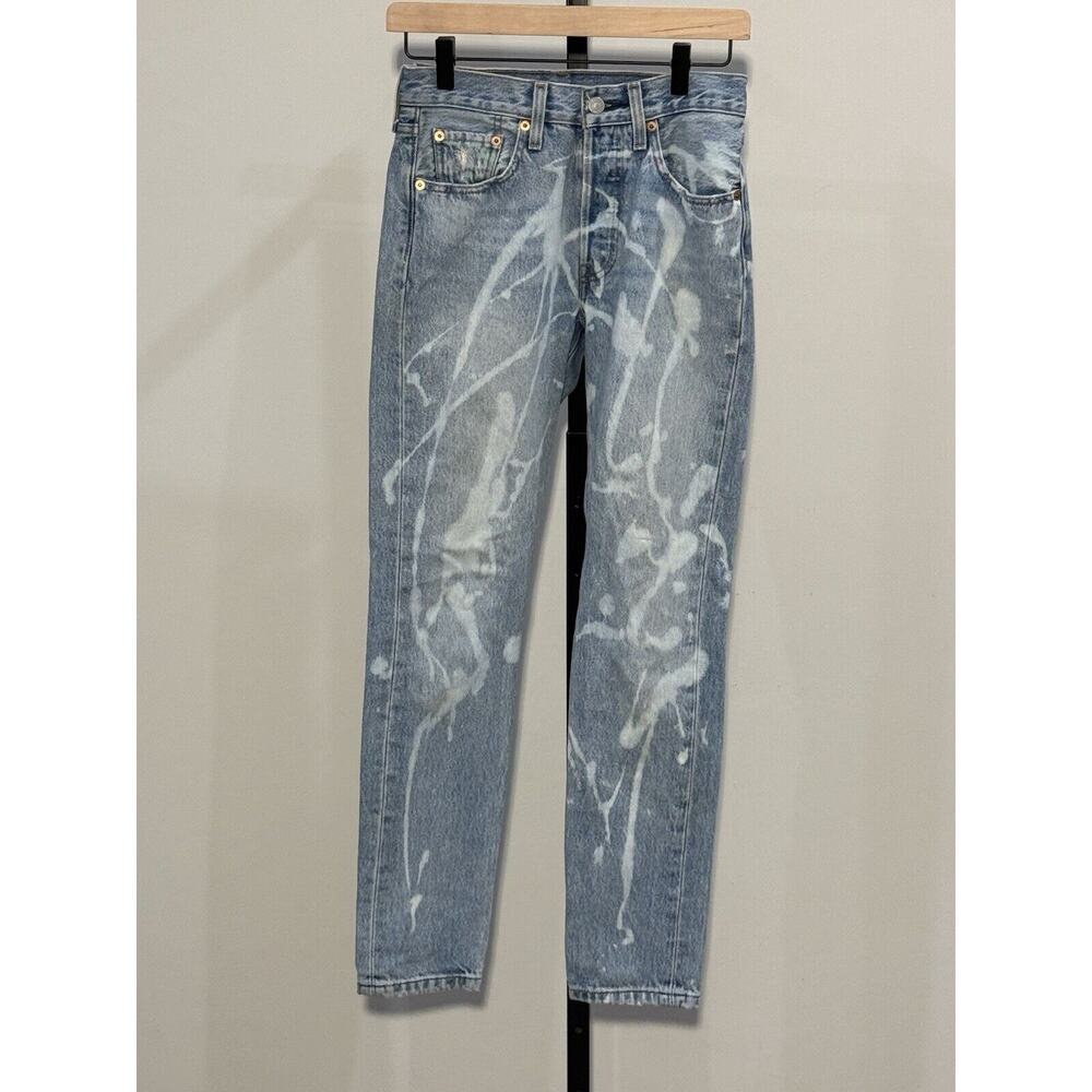 Levis 501 Skinny Jeans 24x30 Custom Button Fly